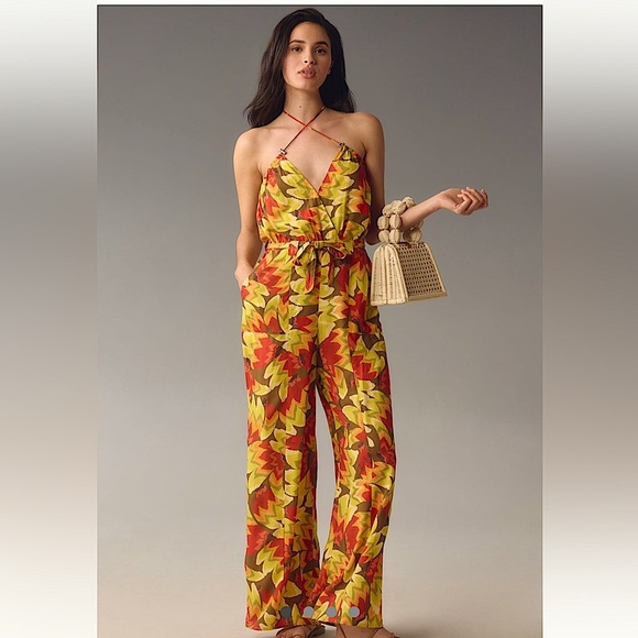 Anthropologie x Farm Rio Jumpsuit XL - Picture 1 of 14